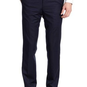 36x34 Broletto Navy Wool Dress Pants - Men